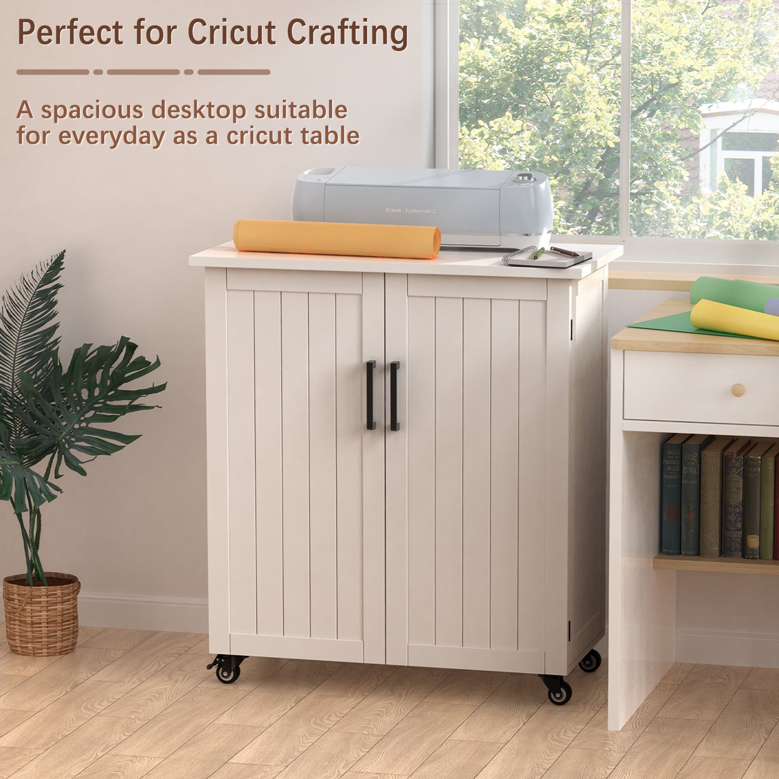GDLF Craft Cart Compatible with Cricut Machine, Rolling Cricut Cabinet –  shopGDLF